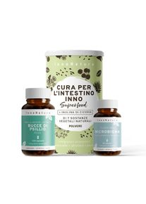Kit "Intestino felice" con Intestino felice, Microbioma Intestinale e Bucce di psillio plus | 100% ingredienti naturali e vegetali