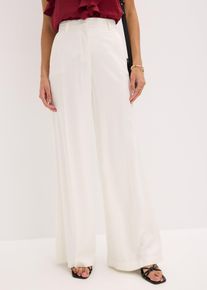 Pantalon de tailleur en viscose fluide - blanc - taille 52 - bonprix