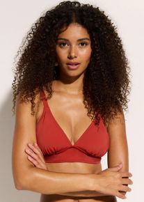 Bikinioverdel med bred kant nederst, brun, størrelse 40, bonprix