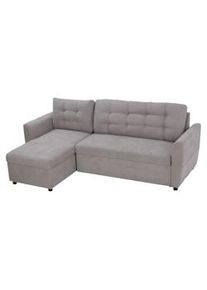 HOMCOM Divano Letto Angolare 3 Posti con Chaise Contenitore in Tessuto