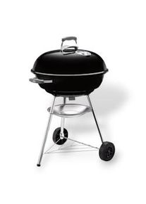 Barbecue rotondo a carbone con ruote e griglia in acciaio cromato original Weber COMPACT KETTLE - Ø47 cm