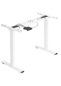 TecTake Estructura eléctrica y ajustable en altura para mesa Melville 110-168x60x70-119cm - blanco - 404310