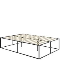 TecTake GmbH tectake Estructura de cama de metal KYOTO con somier, 250 kg - 140 x 200 x 46,5 cm - 405440