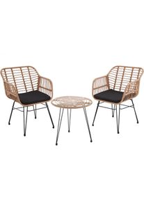 TecTake Conjunto de jardín Molfetta - natural - 403558