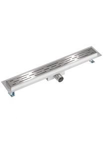 TecTake canaletta di scarico per doccia in acciaio inox - 60 cm - 401271