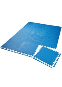 tectake Set di 12 tappetini di protezione - blu - 402654