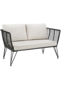 TecTake divano lounge da giardino Sundo con Design a corda con polyrattan - 405464