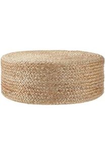 TecTake Pouf artigianale Banno Elipse in juta, rotondo, stile boho - 405632