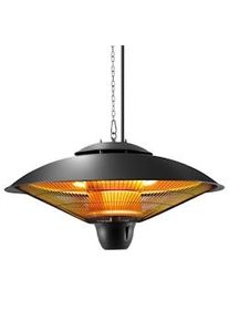 TecTake Calefactor radiante por infrarrojos de techo Solaris Orbit 2500 W, con estructura de aluminio - negro - 405077