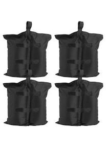 TecTake Set di 4 zavorre per gazebo Saborra - nero - 404824