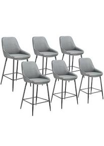 TecTake Siera sgabello con schienale - 405871