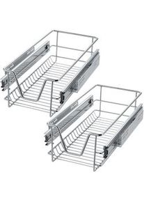TecTake 2 Cassetti telescopici per gli armadi di cucina e camera da letto - 30 cm - 403436