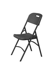 Hendi Silla plegable Amerbox con alta capacidad de carga de 180 kg en color negro