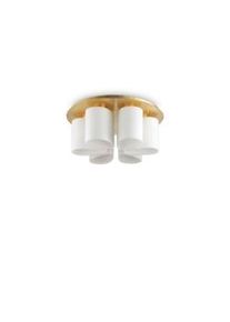 DAISY PL6, Plafoniera oro e bianca, Ideal Lux