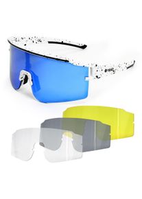 YEAZ Óculos de sol desportivos 'Sunthrill' em branco