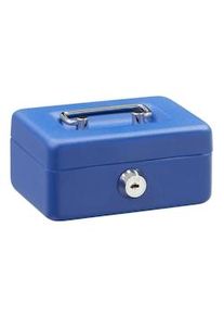 ARREGUI Elegant C9005 Cassetta di sicurezza con chiave | Cassetta Portavalori in acciaio con fessura | Cassaforte portatile de 12,5 cm | Blu