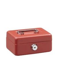 ARREGUI Elegant C9004 Cassetta di sicurezza con chiave | Cassetta Portavalori in acciaio con fessura | Cassaforte portatile de 12,5 cm | Rossa