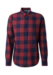 Jack & Jones JACK & JONES, M&aelig;nd, Skjorte, M&oslash;rkebl&aring; / Vinr&oslash;d, St&oslash;rrelse XXXL