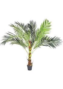 NATURN LIVING Palma da sago in plastica - ø 60 x 142,5 cm - Cycas Revoluta che non richiede manutenzione - Pianta artificiale - Verde