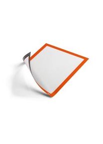 Durable 486909 Marco informativo DURAFRAME MAGNETIC A4, marco magnético para superficies metálicas, 5 unidades, naranja