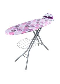 Orbegozo tabla de planchar TP 3500, fabricada en rejilla de acero, funda de algodón, soporte para centros de planchado, 122 x 38 cm