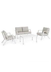 Salotto harley bianco da 4 pezzi 663183