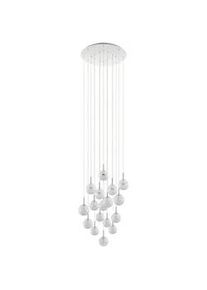 Eglo Kristall-Hängeleuchte , Klar, Weiß , Glas , 320 cm , Lampen & Leuchten, Leuchtenserien