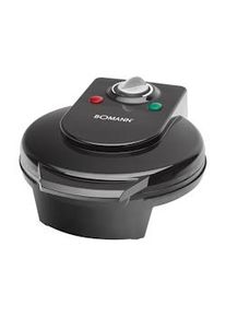 Bomann WA 5018 CB Gofrera Eléctrica, 5 Gofres Forma Corazón, Antiadherente, Regulador Temperatura, Plato 18 cm 1200W Negro
