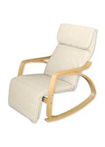 Poltrona Relax Cadeira de Baloiço com Apoio para Pés Mod. ZEN BRANCO por Yelloo
