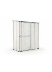 Notek Casetta da giardino in lamiera di acciaio 155x100cm x h 192cm - 50kg - 1,55mq - BIANCO