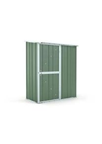 Notek Box per esterno casetta da giardino in lamiera di acciaio 155x100cm x h 192cm - 50kg - 1,55mq - VERDE