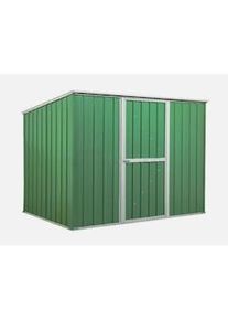 Notek Casetta giardino in lamiera Box in Acciaio Zincato 260x185cm x h1.92m - 85kg - 4,81mq - VERDE