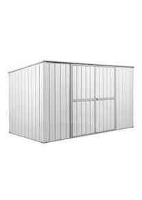 Notek Casetta deposito lamiera Box in Acciaio Zincato 345x186cm x h1.92m - 98KG - 6.42mq - BIANCO