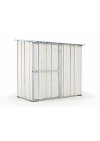 Notek Box in acciaio casetta da giardino capanno 174x100cm x h 182cm - 43kg - 1,74mq - BIANCO