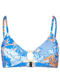 Seafolly Women's Eden Ring Front Bralette Bikini top Women (32, blue)