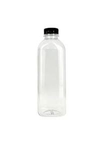 PuntoQPack 50 Uds. Botellas RPET con tapón para bebidas frías Ref BP1000C