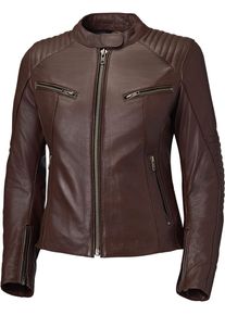 Held Robin, veste en cuir pour femmes , couleur: Marron Foncé , taille: 34