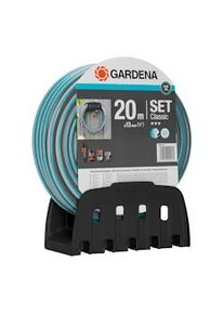Gardena Classic - Juego Universal de Soporte y Manguera 20m con Conectores y Boquilla