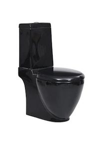 Inodoro de cerámica con cisterna negro