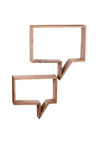 Wohnling Estantería de pared sobria y equilibrada modelo WL1.530