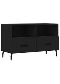 vidaXL Mueble para TV madera contrachapada negro 80x36x50 cm