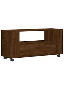 Mueble para TV madera de ingeniería roble marrón 102x34,5x43 cm