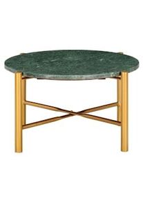 vidaXL Mesa de centro piedra real textura de mármol verde 60x60x35 cm