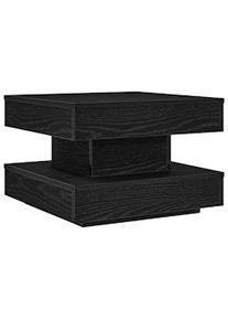 Mesa de centro giratoria 360 grados negro 50x50x34,5 cm