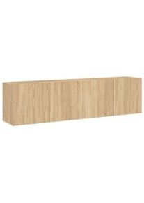 vidaXL Muebles para TV de pared 2 unidades roble Sonoma 80x30x41 cm