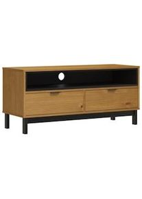 vidaXL Mueble para TV FLAM madera maciza de pino 110x40x50 cm