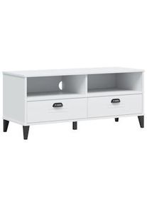 vidaXL Mueble de TV VIKEN madera maciza de pino blanco
