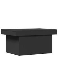Mesa de centro madera de ingeniería negro 80x55x40 cm