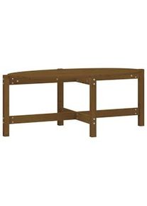 Mesa de centro madera maciza de pino marrón miel 118x63x45 cm