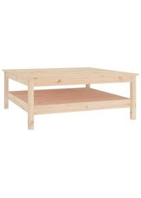 Mesa de centro de madera maciza de pino 100x100x40 cm